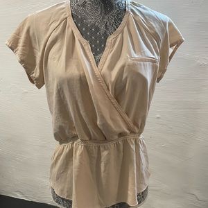 Aritzia Wilfred Peplum Silky Blouse (S)